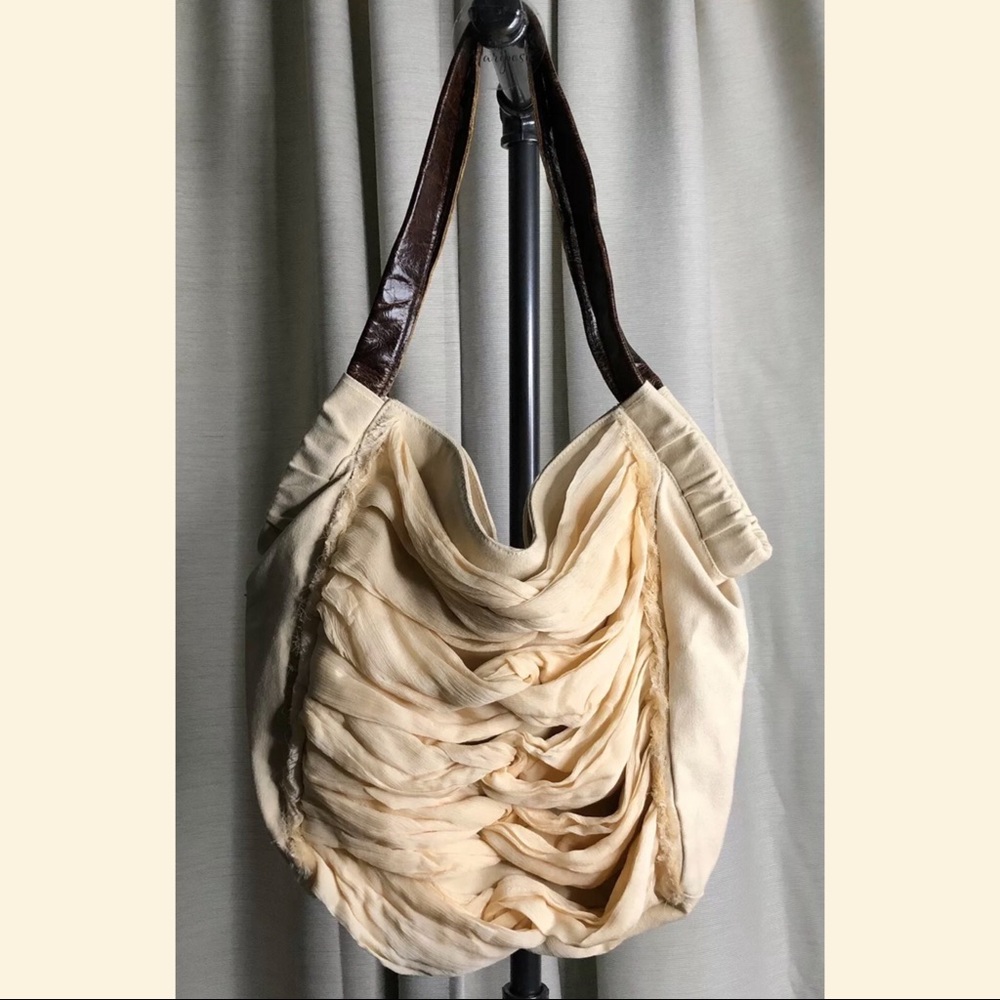 Miss Albright Hobo Tote Bag Leather Shoulder Strap